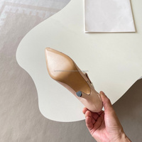 Sandales à talons texturées Mary Jane, talons hauts, bout pointu, bride à nœud, style classique de créateur pour femmes, chaussures habillées