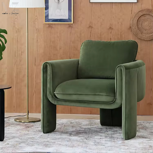 Canapé en tissu velours de conception moderne, <span class=keywords><strong>fauteuil</strong></span> de salon confortable, fauteuils modernes - Product Image 2