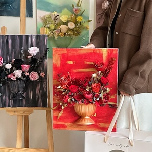 Rosa Eterna Hecha a Mano, Decoración de Pared 3D para el Hogar y el Dormitorio, Adorno de Flores Secas, Regalo de Alta Gama para Amigos - Product Image 2