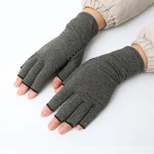 Heiß verkaufte rutsch feste Halbfinger-Druck handschuhe Arthritis-Behandlung Anti-Vibrations-Relief-Gelenk handschuhe für mich