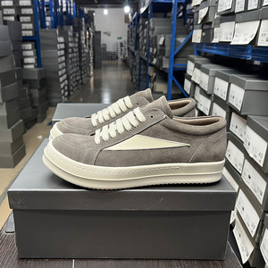 Zapatos Casuales de Gamuza para Hombre Estilo Rick Owens, Zapatillas de Diseñador, Zapatos Planos de Alta Calidad para Mujer - Product Image 4