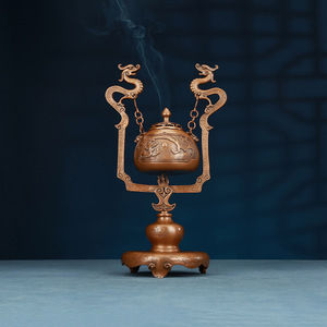 Brûleur d'encens suspendu en cuivre en forme de dragon, fait à la main, pour cérémonie religieuse, cadeau décoratif - Product Image 2