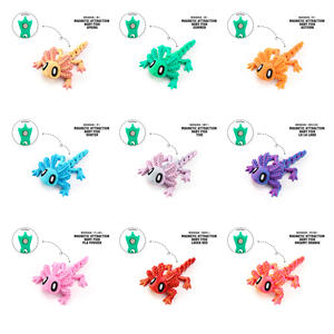Vashine Jouets géants en PLA imprimés en 3D, <span class=keywords><strong>Salamandre</strong></span> colorée, amusante et créative, figurine d'action, aimant de réfrigérateur, souvenir du zoo, animaux originaux - Product Image 6