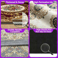 Tapis décoratif en velours cristal, antidérapant, rembourré, lavable en machine, tapis de sol pour salon, salle de bain, cuisine, chambre, entrée