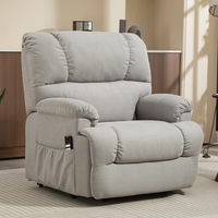 Fauteuil inclinable Okin surdimensionné à prix d'usine, en tissu de qualité, avec fonction de relaxation complète et alimentation électrique