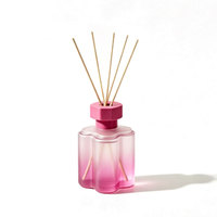 Diffuseur de parfum en verre rond de luxe à dégradé de couleurs, huile parfumée longue durée |   Diffuseur d'arômes nordique pour la décoration de la maison (sans BPA)