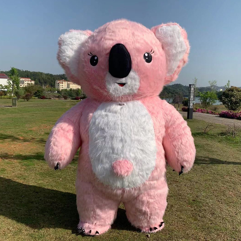 Koala gonflable rose