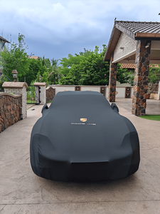 Housse de voiture personnalisée avec logo Porsche, tissu élastique doux résistant aux UV pour Porsche 992 911 Turbo GT3 RS Dakar - Product Image 5