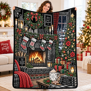 Custom Christmas DIY Coloring Blanket Washable Reusable Soft <b>Flannel</b> Fleece Graffiti Blanket Family Christmas Gift for Kids - Product Image 3