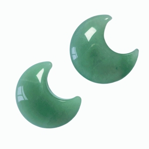 Pierre de massage Gua Sha en forme de lune en aventurine verte, masseur en cristal pour massage du visage, soin relaxant pour la peau, soin spa - Product Image 4