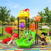Structures de jeu pour enfants de qualité commerciale : toboggans, balançoires, escaliers, équipements de divertissement pour parcs et aires de jeux extérieures