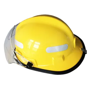 Casque de protection de tête en plastique, gros, pour la sécurité du feu, pare-balles