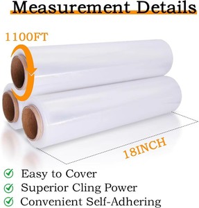 Pellicola Estensibile LLDPE Trasparente Morbida di Grado Alimentare, Resistente all'Umidità, per Imballaggio e Avvolgimento Pallet - Product Image 6