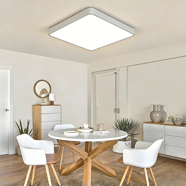 Modern Minimalist Radar LED Surface Mounted Ceiling Light Living Room Bedroom Dining Room Study Room Square Elegant Lighting