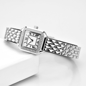 <span class=keywords><strong>Orologio</strong></span> da <span class=keywords><strong>Donna</strong></span> di Lusso con Movimento al Quarzo Seiko, Quadrante in Vetro, Lancette, Cassa Quadrata in Acciaio Inossidabile, Impermeabile - Vendita all'Ingrosso - Product Image 5