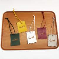 Pendentif de voyage en cuir PU avec motif de culture, porte-bonheur, breloque de sac avec motif de document arabe, pour femmes, idéal comme cadeau