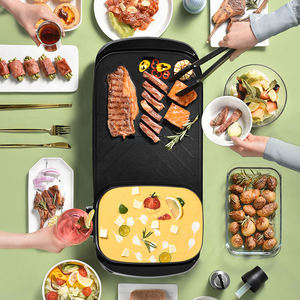 Yangsheng MagiCook, Nuevo Producto de Tendencia, Parrilla Eléctrica para Barbacoa con Olla Caliente y Tapa, Olla Caliente Eléctrica y Parrilla para Barbacoa - Product Image 1