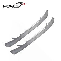Lame de hockey POROS avec revêtement en titane, dureté 56HRC, fabrication sur mesure, nouveau design, qualité supérieure, commande en gros à prix avantageux