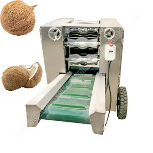 Coir Fiber Peeled Off husk peeling Old Dry Brown Remover Green Coconut Skin Removing Cutting Machine