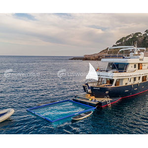 מותאם אישית pvc מתנפחים בריכת רשת ים מפותלים יאכטה בריכת מתנפחים בים עבור יאכטה - Product Image 5