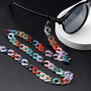 Chaînes de <span class=keywords><strong>lunettes</strong></span> de soleil en acrylique mat tendance pour femmes et hommes, cordons de <span class=keywords><strong>lunettes</strong></span> de lecture, porte-<span class=keywords><strong>lunettes</strong></span>, sangle de cou, lanière - Product Image 1