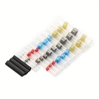 Kit de 300 connecteurs de fils à sertir - Connecteurs à bout isolés pour l'automobile et la marine, gaine thermorétractable, câblage électrique