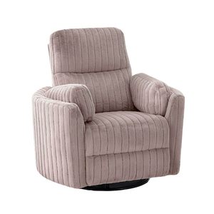 Power <strong>Glider</strong> Recliner W/ Swivel Curved Arms Pillow Fill Swivel Chair Contemporary Primary Living Room - Product Image 2