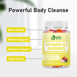 Gomitas de Vitamina D3 Más Vendidas con Carbohidratos Totales, Poderosa Limpieza Corporal Diaria, Apoya la Salud de Huesos, Músculos e Inmunidad - Product Image 3