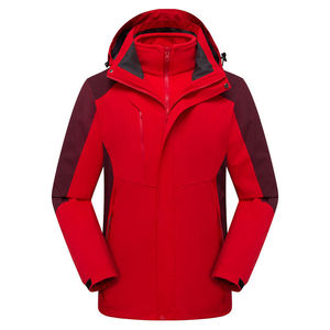 Windproof 3 In 1 Detachable Jacket Men Autumn Winter Outerwear Workwear Stand Collar Parka - Product Image 3