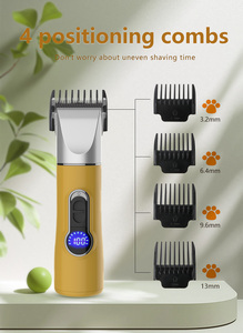 Vente en gros de tondeuses électriques sans fil 4 en 1 pour animaux de compagnie, ciseaux électriques pour le toilettage, <span class=keywords><strong>tondeuse</strong></span> pour poils de chat, de <span class=keywords><strong>chien</strong></span> et de mouton - Product Image 5