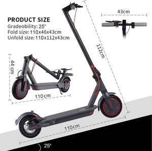 8,5 pulgadas 350W 500W 36V <span class=keywords><strong>Aovo</strong></span> <span class=keywords><strong>Pro</strong></span> <span class=keywords><strong>M365</strong></span> adultos eléctrico E Scooters Scooter Trotinette Electrique con aplicación E-scooter e scooters - Product Image 5