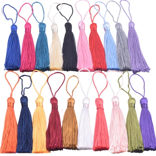 9.0cm/3.6'' Bookmark Tassels with Loop for Crafting, Decoration, Curtain, Jewelry Making, Graduation Tassels, Gift Packing