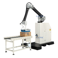 Robot Palletizer Kolaboratif Otomatis 30kg 50kg Cobot Palletizer dengan Vacuum Gripper untuk Kotak Karton
