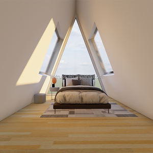 プレハブログハウスフレーム三角形屋根小さな木造住宅 - Product Image 4