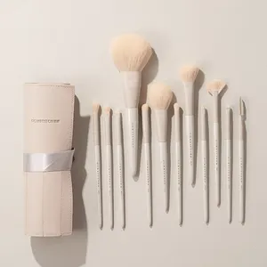 12pcs Custom Logo High Quality Luxury Itembeauty Cosmetic Foundation Spoolie Makeup Eye Shadow Brush Set Kit
