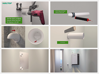 Unité de traitement d'air hospitalière, système de ventilation à récupération de chaleur à haute efficacité, ventilateur de ventilation silencieux 150CMH 8 vitesses