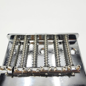 Pont de guitare électrique TL 6 cordes avec plaque de tension et 6 chevilles d'accordage Or Argent Noir Accessoire de guitare Pièces de guitare - Product Image 3