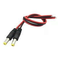Câble d'alimentation 12V 5.5*2.1mm DC Mâle-Femelle vers Fil Ouvert, Assemblage de Câblage Électrique de Remplacement pour Caméra de Surveillance et Téléviseur