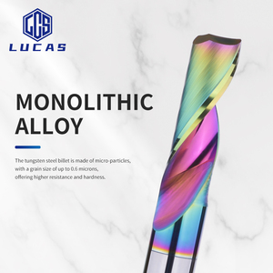 Carbide Tungsten Steel <strong>Single</strong> <strong>Flute</strong> <strong>End</strong> <strong>Mill</strong> DLC Coated <strong>Single</strong>-Edge Milling Cutter For PVC <strong>Aluminum</strong> ODM &amp; OEM Customized Support - Product Image 4