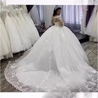 Robes de mariée sur mesure avec photos/vidéos réelles, robes de bal de mariée pas chères en gros pour la mariée