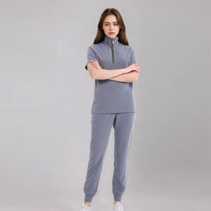 Ensembles de Blouses d'Infirmière Personnalisées en Gros, Uniformes Médicaux, Vêtements de Travail Hospitaliers Confortables, Tendance et Respirants, Ensemble 2 Pièces pour Femmes - Product Image 1