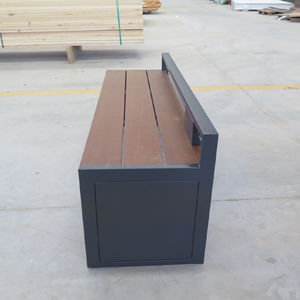 Fabrika özel <span class=keywords><strong>Metal</strong></span> Park bankı açık Modern su geçirmez ticari dayanıklı ahşap ve <span class=keywords><strong>Metal</strong></span> Park bankı - Product Image 4