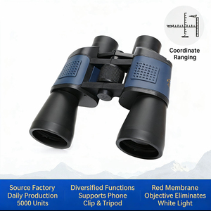 쌍안경 HD 고배율 저조도 야간 투시 주야간 겸용 IP54 방수 방진 폴 아웃도어 거리측정 전문가용 - Product Image 2