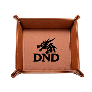 Tapis de jeu de dés DND en cuir PU personnalisable au laser avec logo, 2-en-1, plateau de <span class=keywords><strong>rangement</strong></span> portable pour accessoires de jeu de rôle pour joueurs - Product Image 2