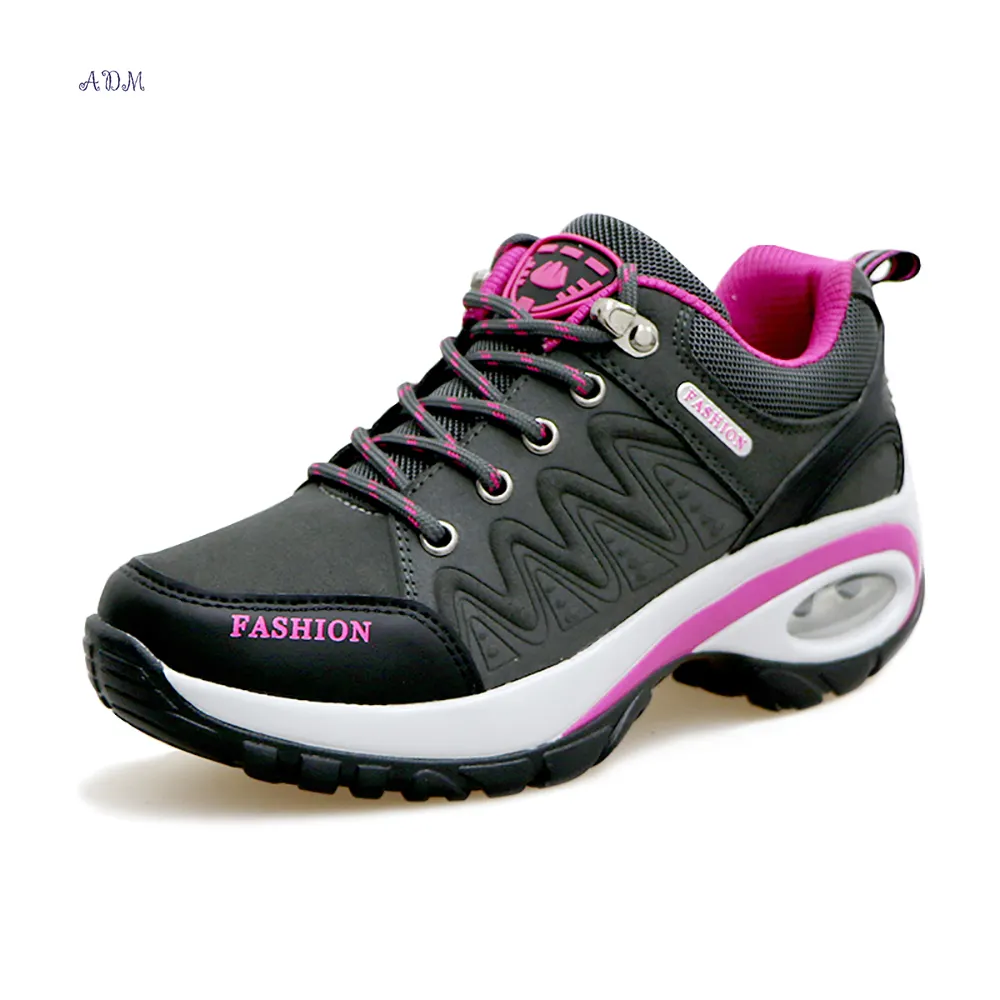 Hot Selling High Quality Women's Sneakers Outdoor Walking Leather Casual Shoes Waterproof Ladies Fitness Running Shoes in 2022