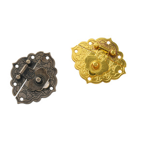 Furniture <b>Lock</b> Zinc Alloy Antique Bronze Gold Chinese Style Keyless Durable Die Casting - Product Image 5