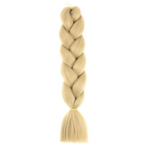 Tresse <span class=keywords><strong>africaine</strong></span> monochrome en fibre haute température, double trame, modèle CBZD, grande tresse jumbo pour femme - Product Image 2