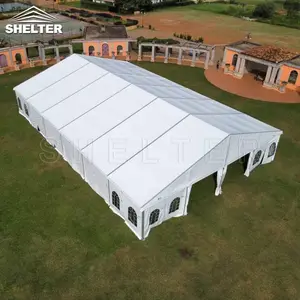 Outdoor Pvc Large Luxury 500 People Commercial White Aluminum Frame Wedding Tent