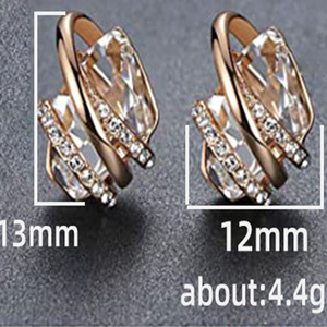 Pendientes de aro vintage de varias capas, elegantes, para mujer, joyería de moda, para fiestas, uso diario, regalo chic - Product Image 3