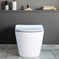 WC suspendu sans bride en céramique de qualité européenne, sanitaire pour salle de bain
